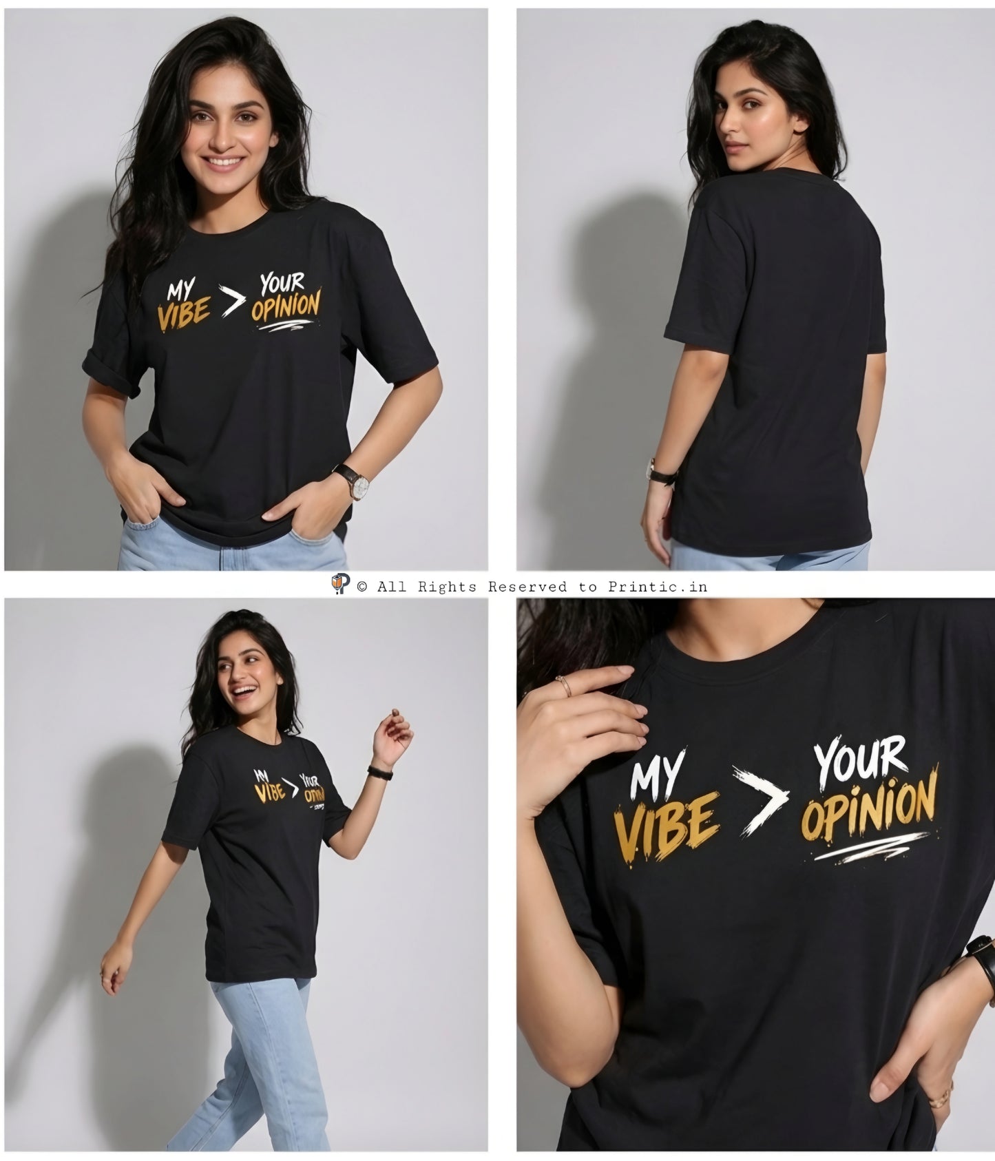 Vibe Over Opinion Oversized Unisex Tee