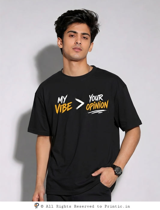 Vibe Over Opinion Oversized Unisex Tee