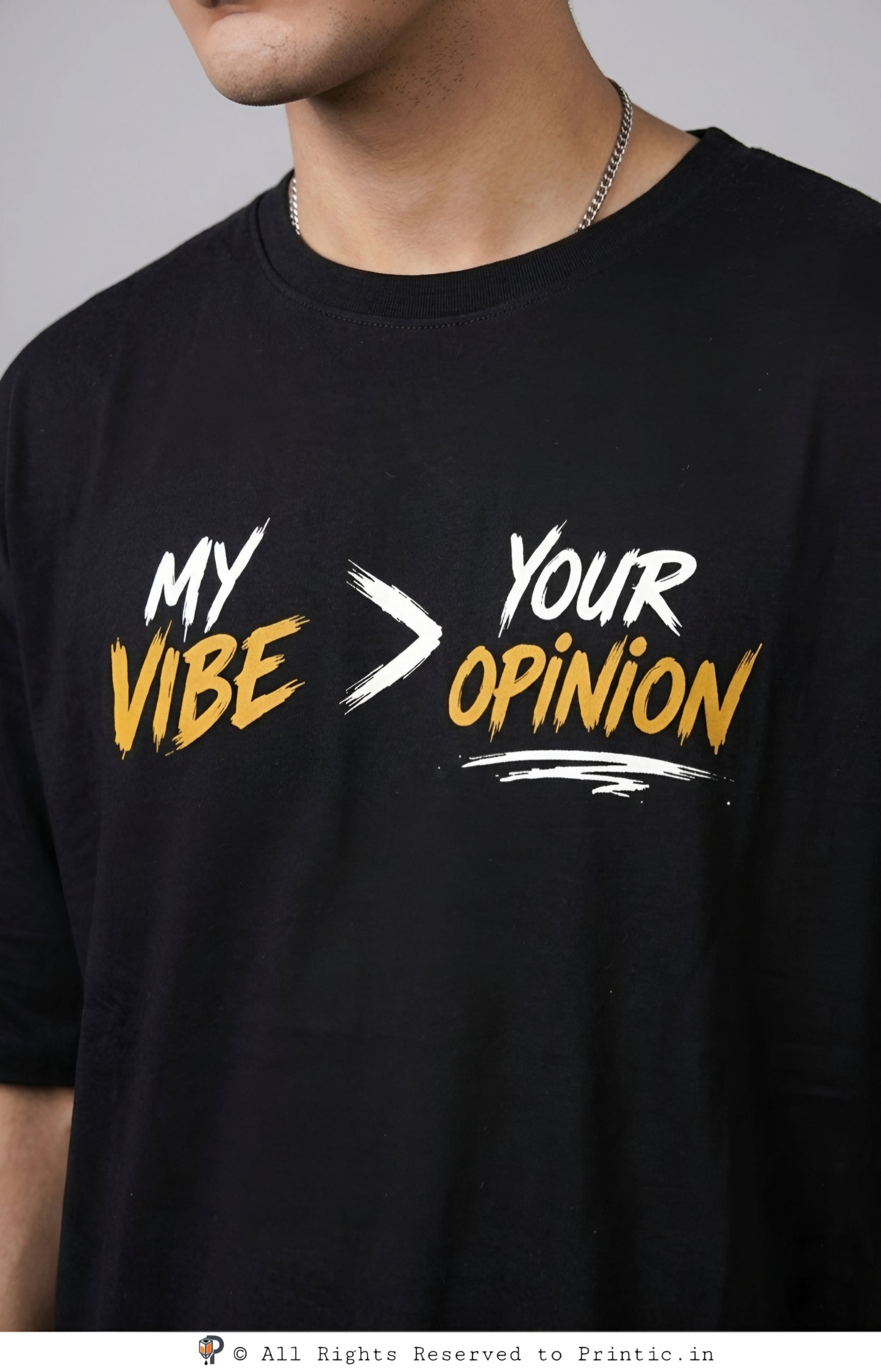 Vibe Over Opinion Oversized Unisex Tee