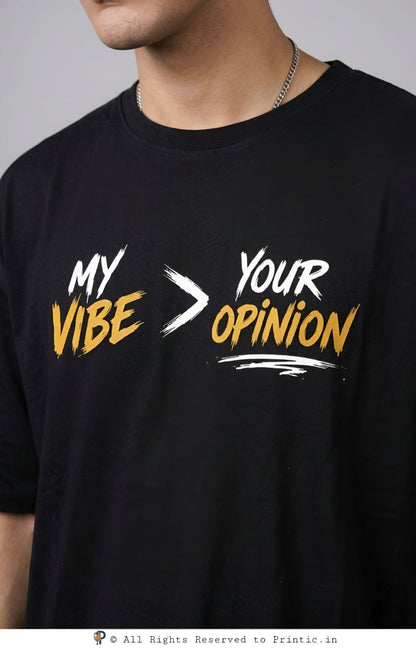 Vibe Over Opinion Oversized Unisex Tee