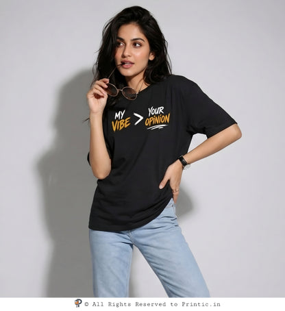 Vibe Over Opinion Oversized Unisex Tee