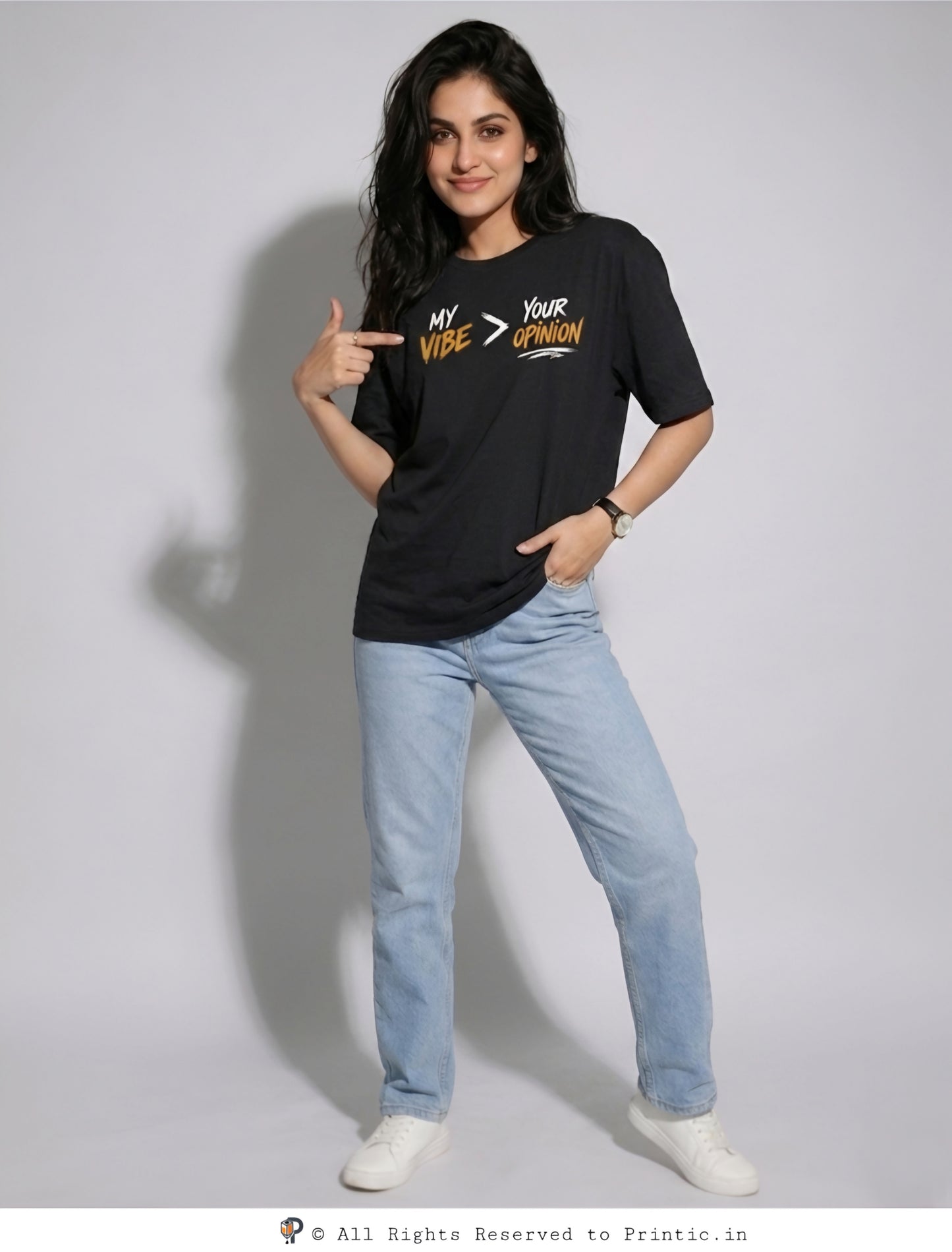 Vibe Over Opinion Oversized Unisex Tee