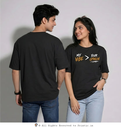 Vibe Over Opinion Oversized Unisex Tee