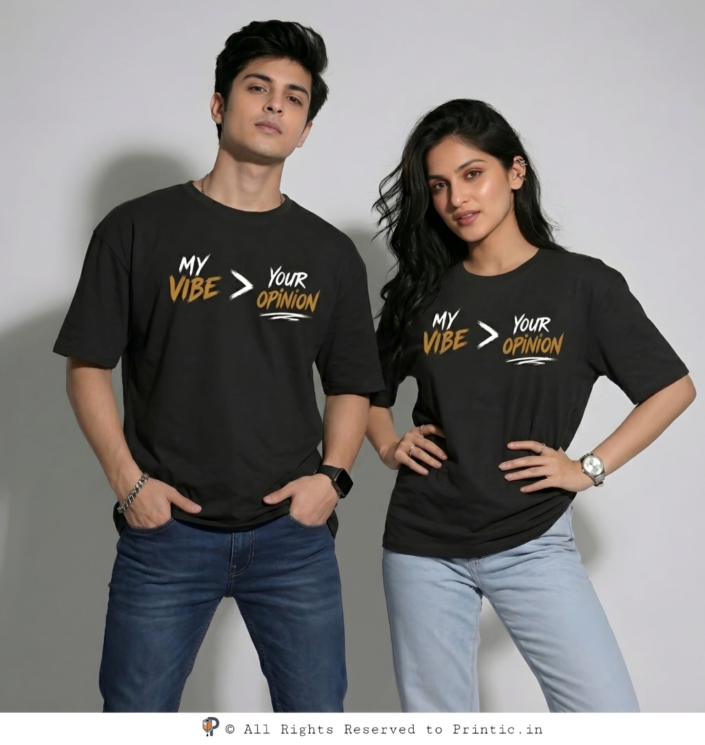Vibe Over Opinion Oversized Unisex Tee