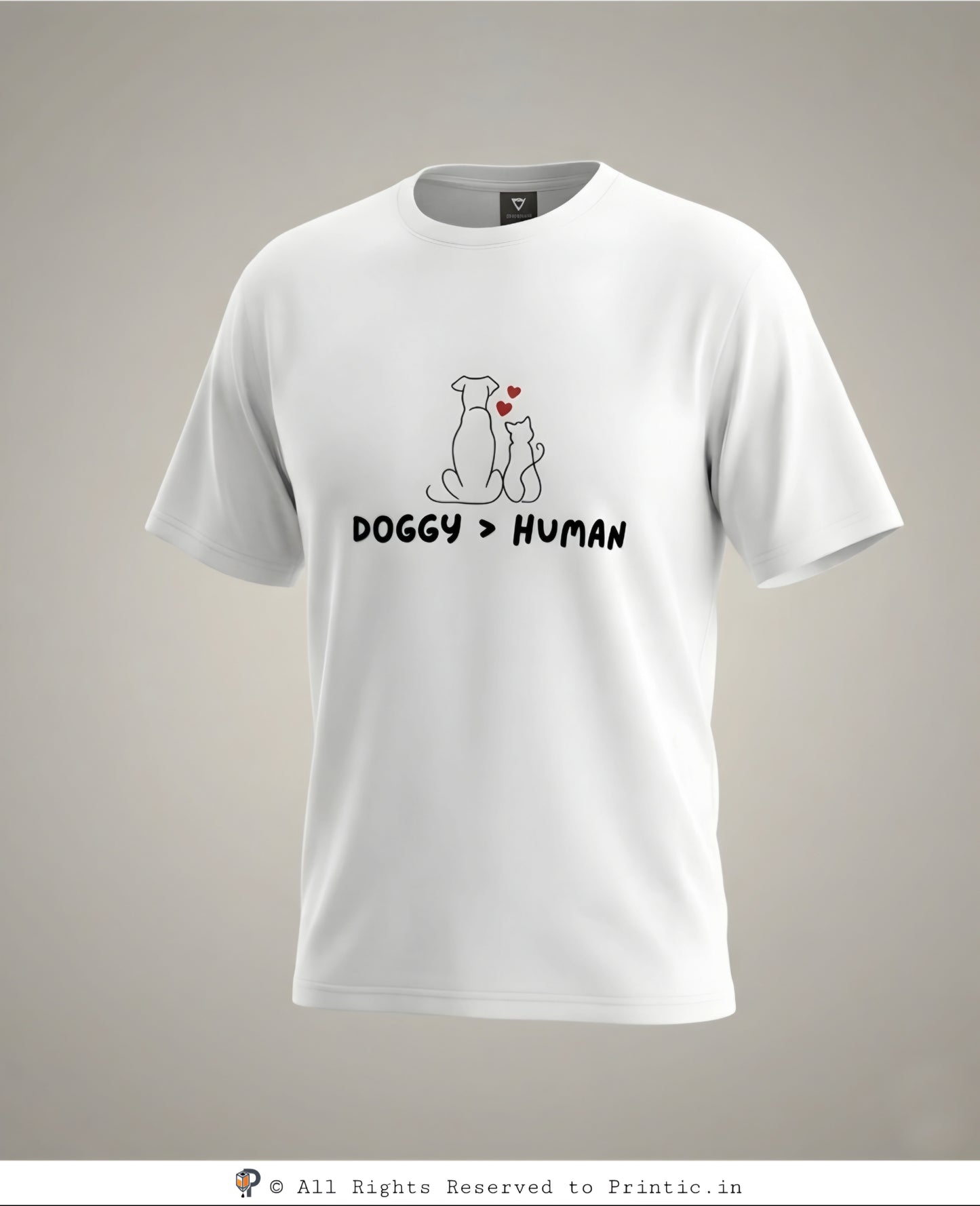 Paws Over People Oversized Unisex Tee