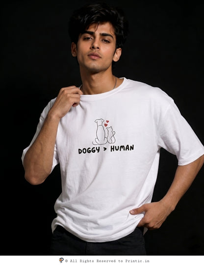 Paws Over People Oversized Unisex Tee