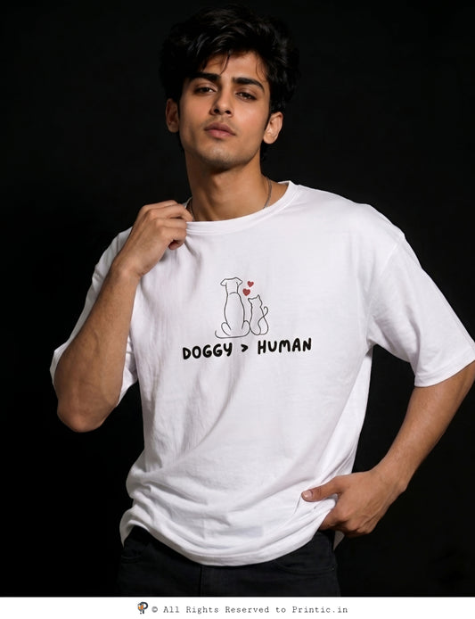 Paws Over People Oversized Unisex Tee