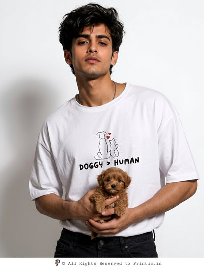 Paws Over People Oversized Unisex Tee