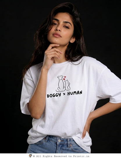 Paws Over People Oversized Unisex Tee