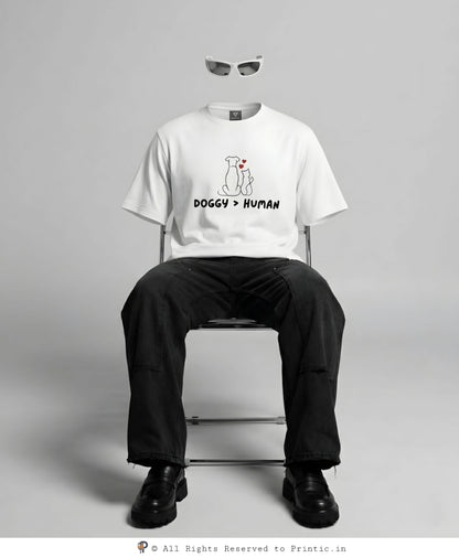 Paws Over People Oversized Unisex Tee