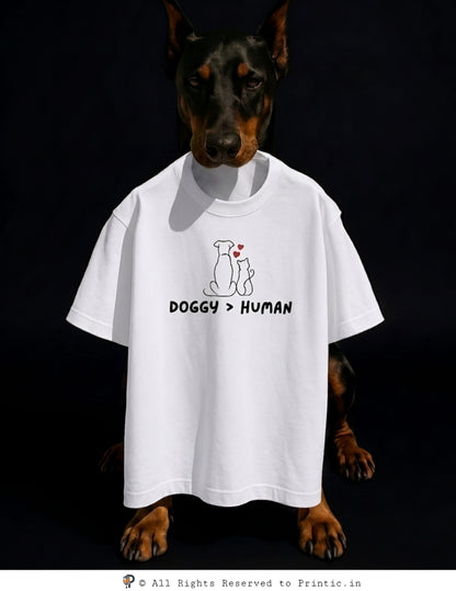 Paws Over People Oversized Unisex Tee