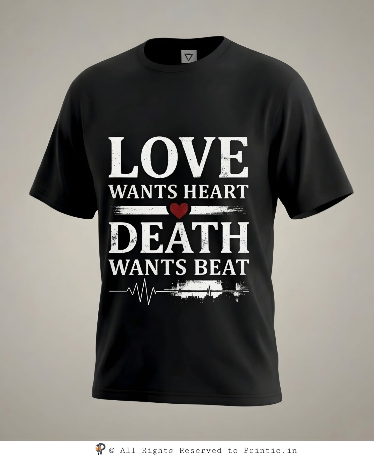 The Last Heartbeat Oversized Unisex Tee