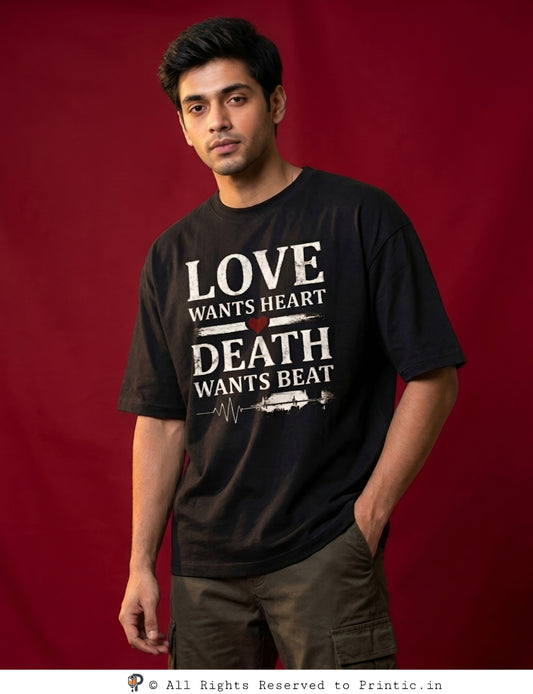 The Last Heartbeat Oversized Unisex Tee