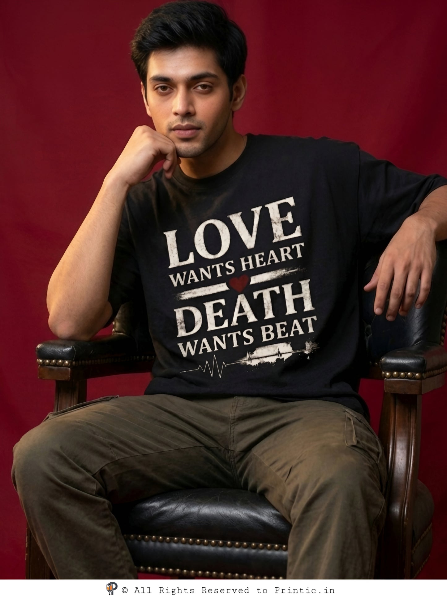 The Last Heartbeat Oversized Unisex Tee