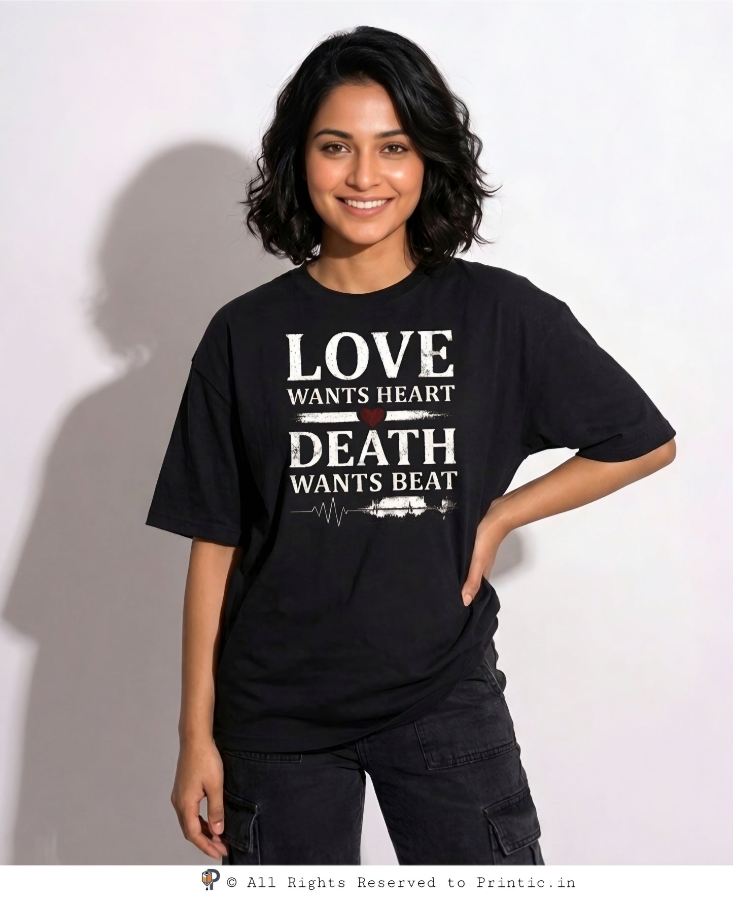 The Last Heartbeat Oversized Unisex Tee