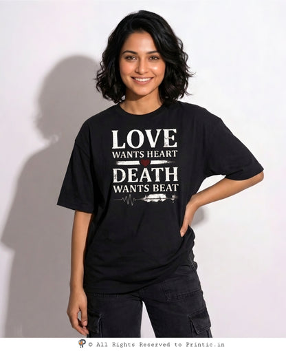 The Last Heartbeat Oversized Unisex Tee