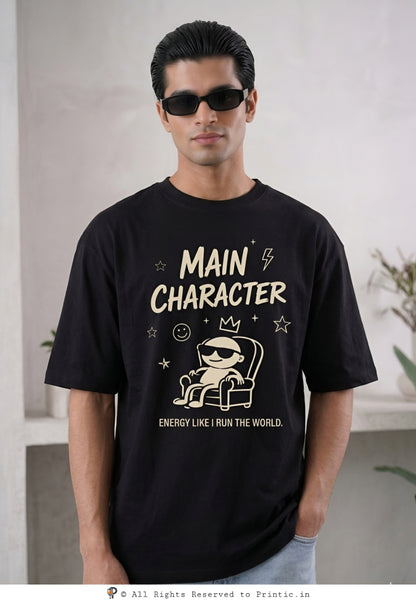 Main Character Energy Oversized Tee