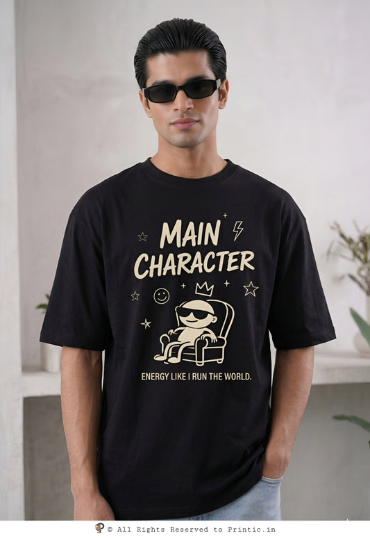 Main Character Energy Oversized Tee