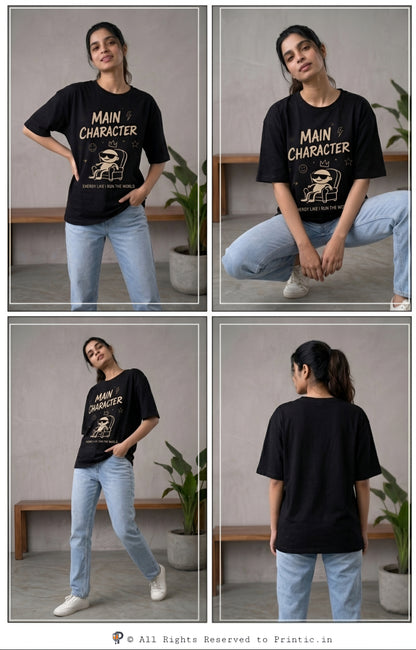 Main Character Energy Oversized Tee