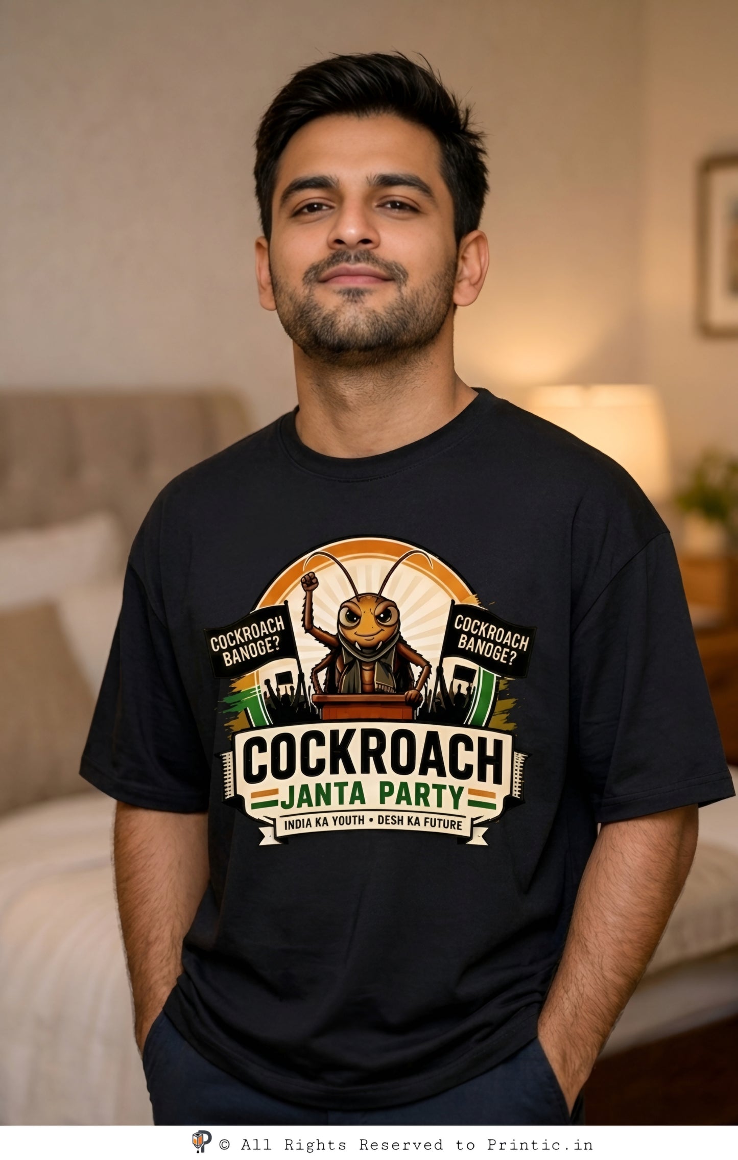 Cockroach Janta Party Unisex Oversized Tee