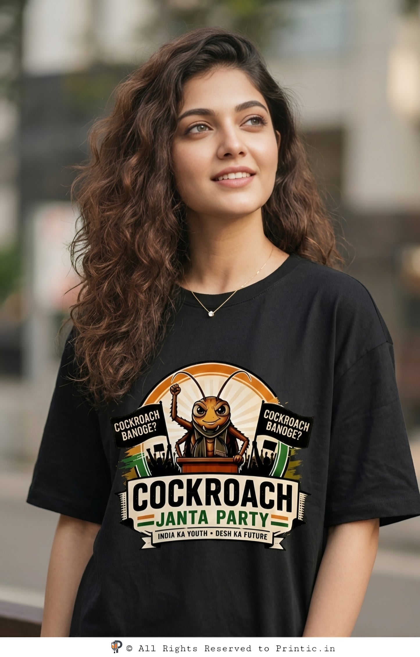 Cockroach Janta Party Unisex Oversized Tee