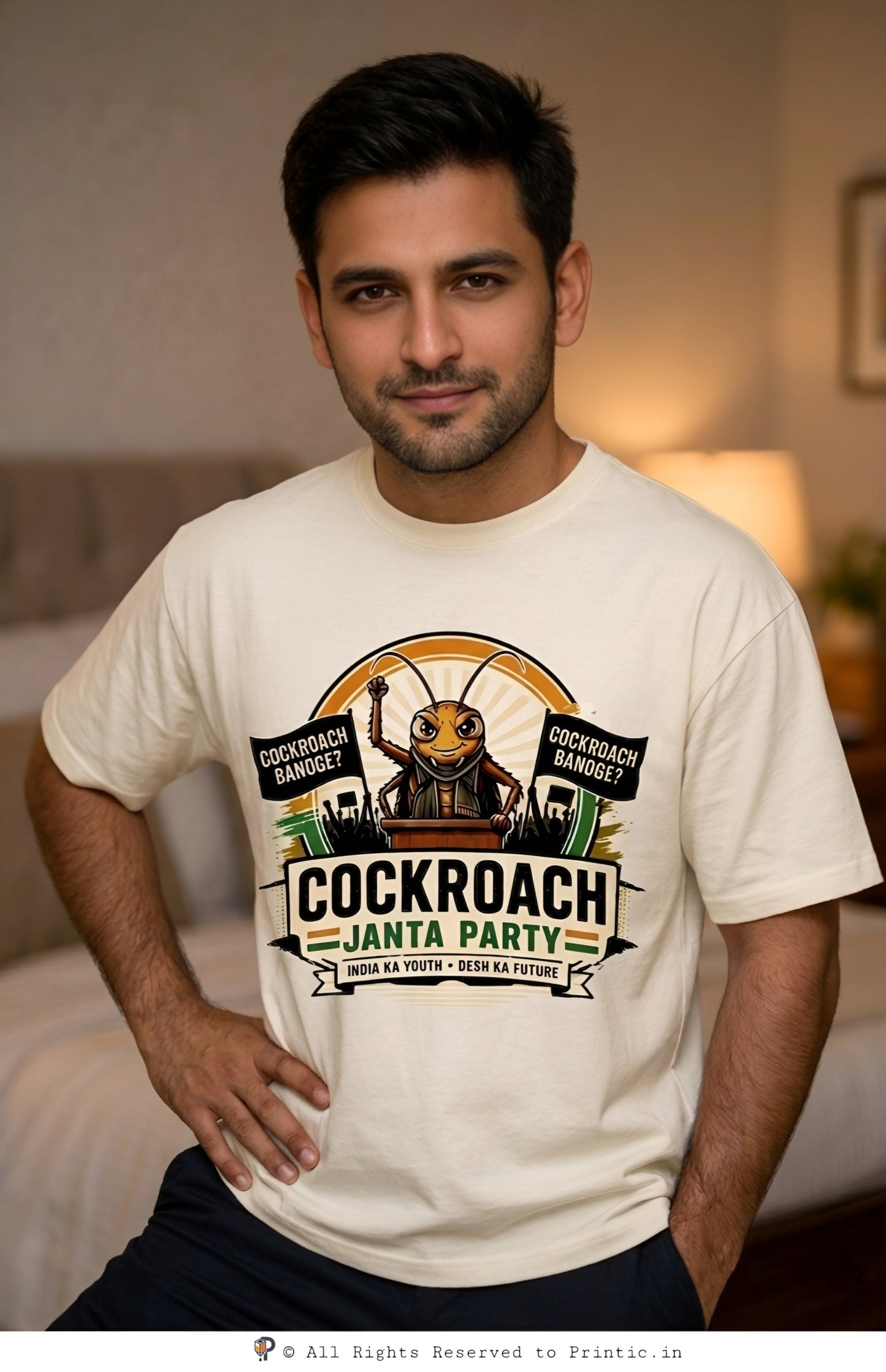 Cockroach Janta Party Unisex Oversized Tee
